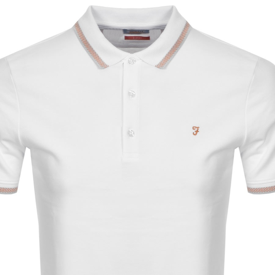 Alternative Image for ProductFarah Vintage Hippie Polo T Shirt White2